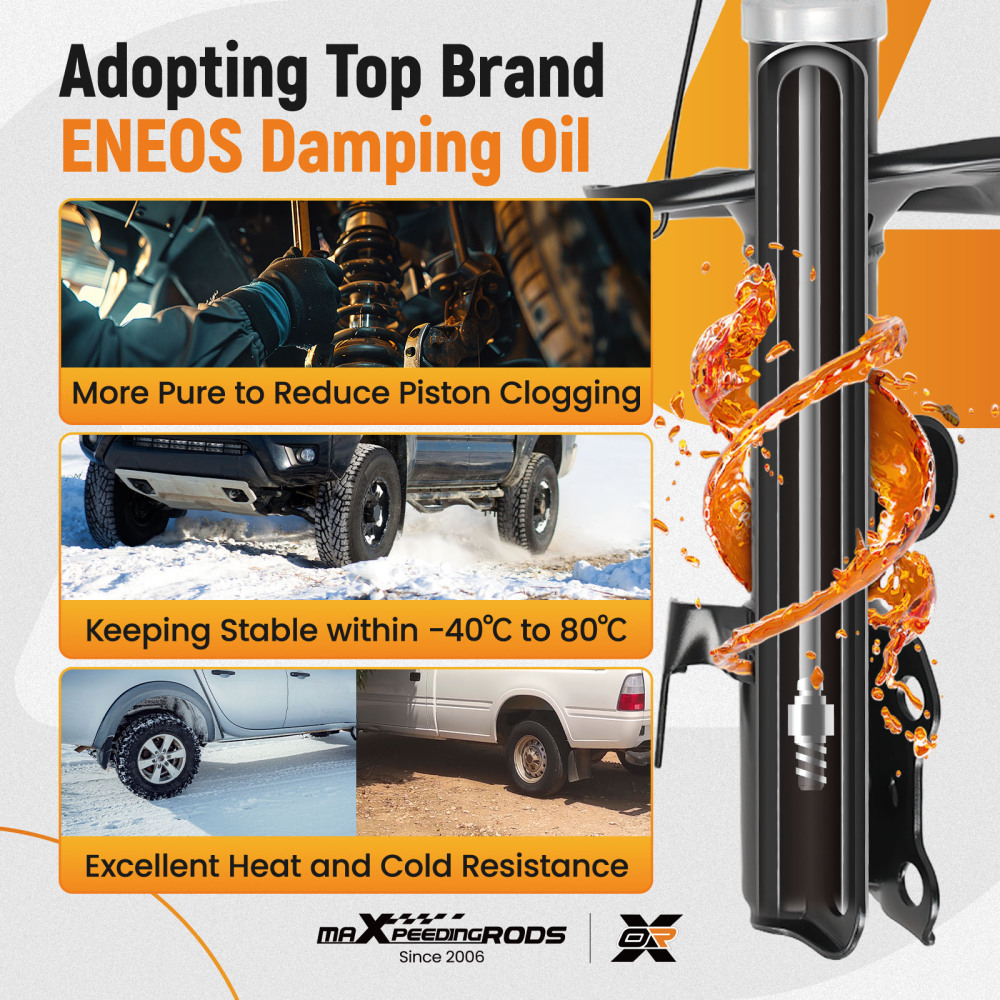 Complete Shock Absorber compatible for Toyota RAV 4 2005-2013 4851042310 Front Pair