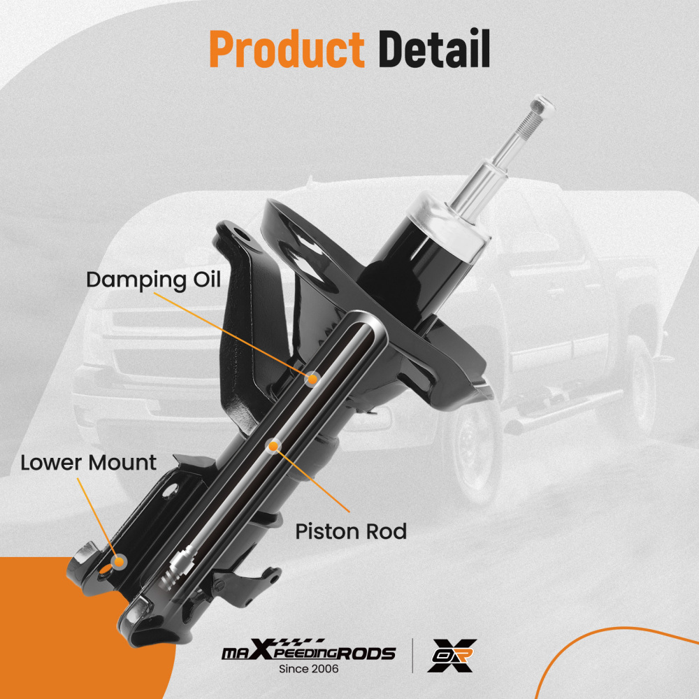 Front Shock Absorbers compatible for HONDA CIVIC MK7 2000-2005 Shocks Pair Left Right Shock