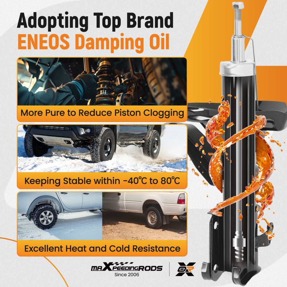 Front Shock Absorbers compatible for HONDA CIVIC MK7 2000-2005 Shocks Pair Left Right Shock