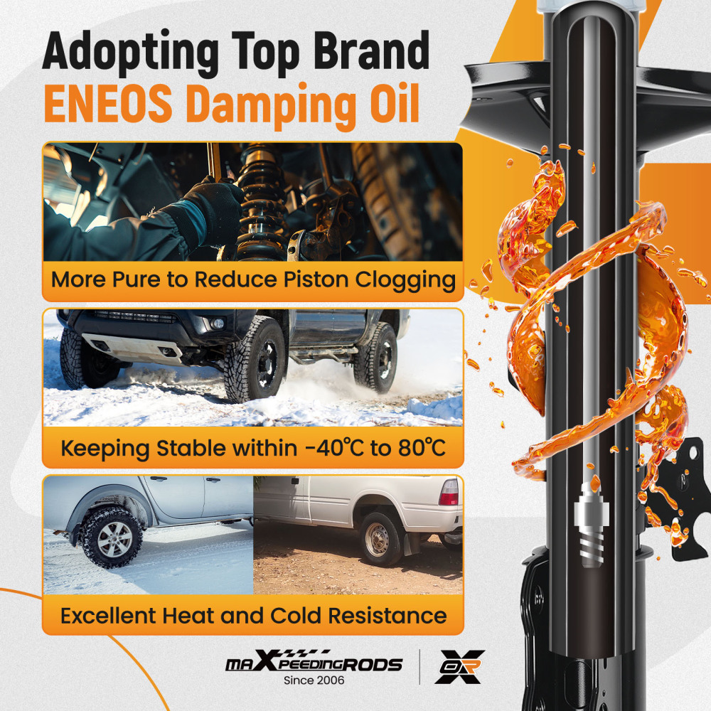 Front Shock Absorbers compatible for Toyota Rav4 Mk II 2.0 4wd 2000-2005 Shocks Shockers