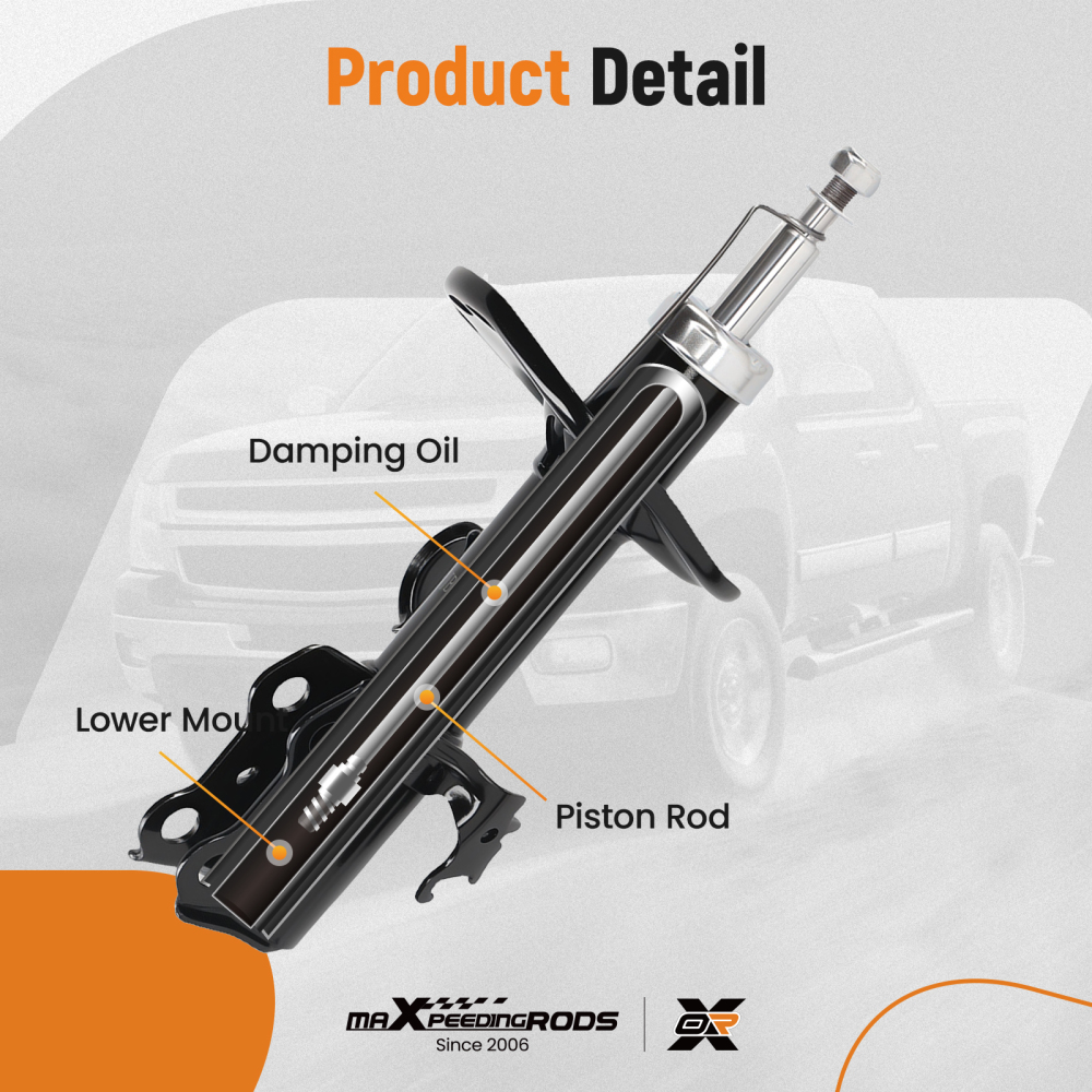 Front Shock Absorbers Left Right compatible for Toyota Auris 2006-2013 339701 339700
