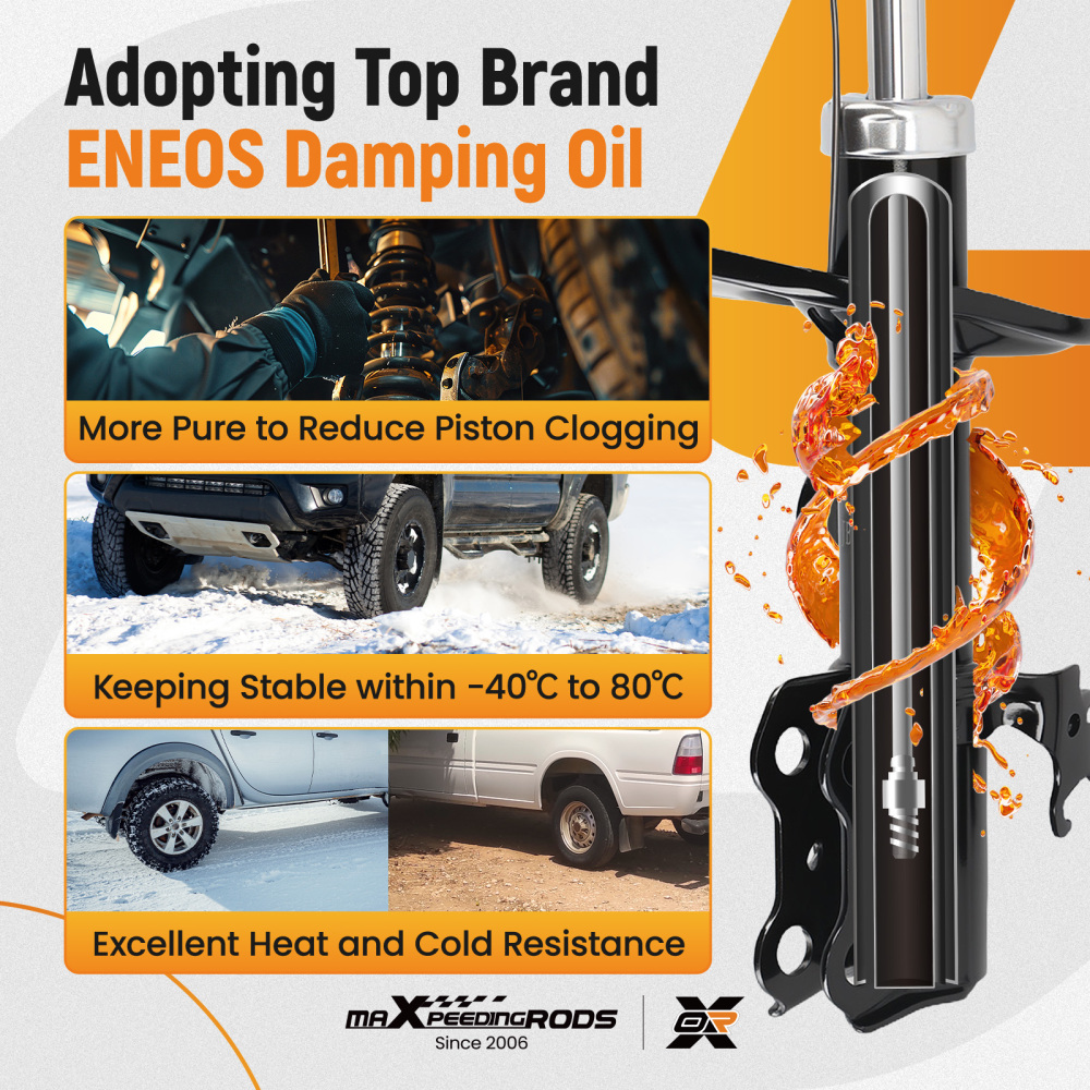 Front Shock Absorbers Left Right compatible for Toyota Auris 2006-2013 339701 339700