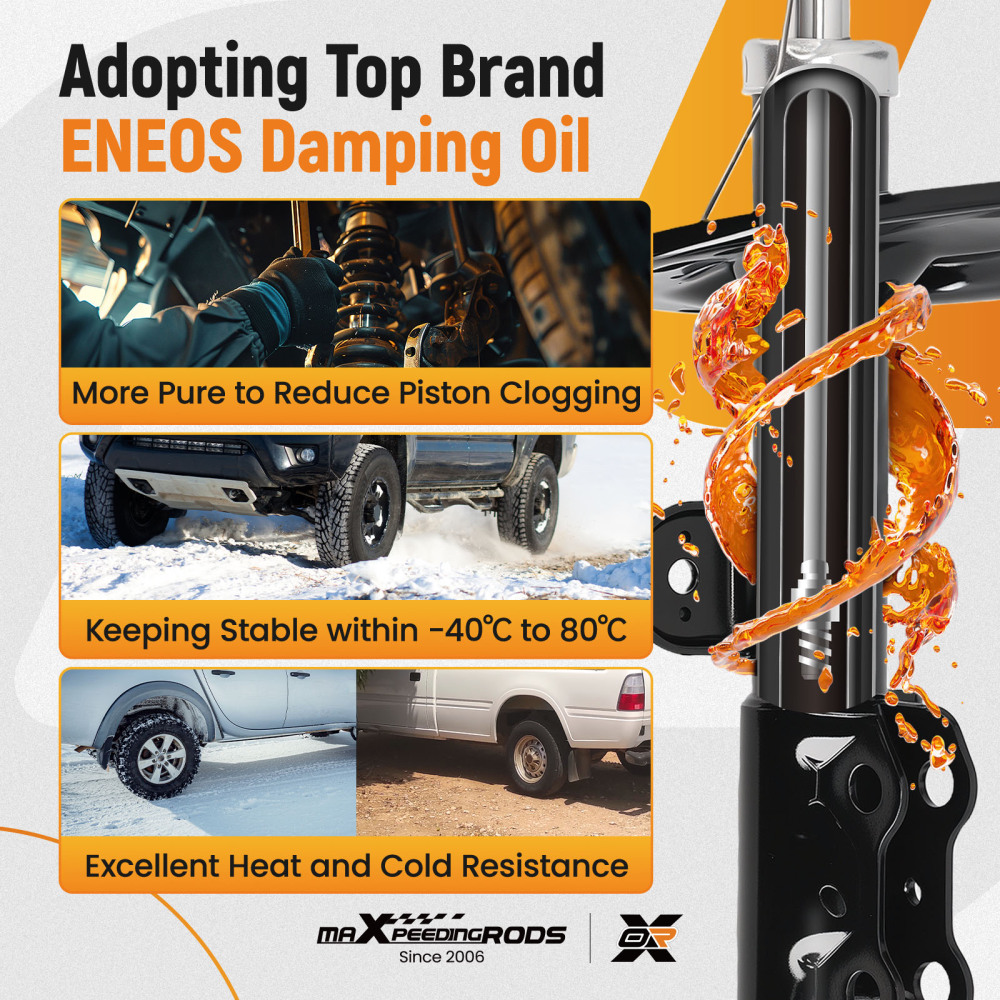 Front Shock Absorbers compatible for Toyota Rav4 2006-2013 Shocks Left Right Shocks Pairx 2