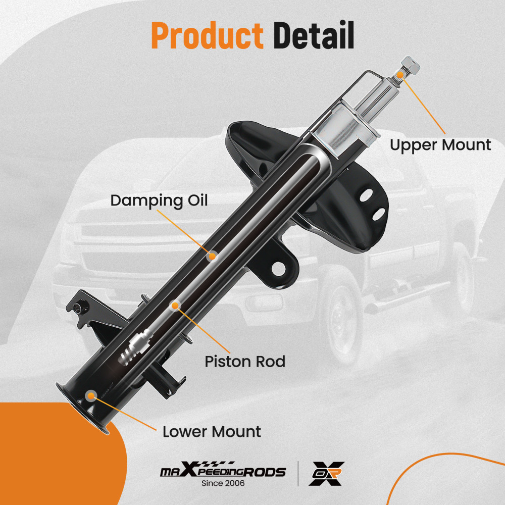 Front Shock Absorbers compatible for Honda CRV Mk3 MK4 Shocks X 2 2006-2021 pair Left+Right