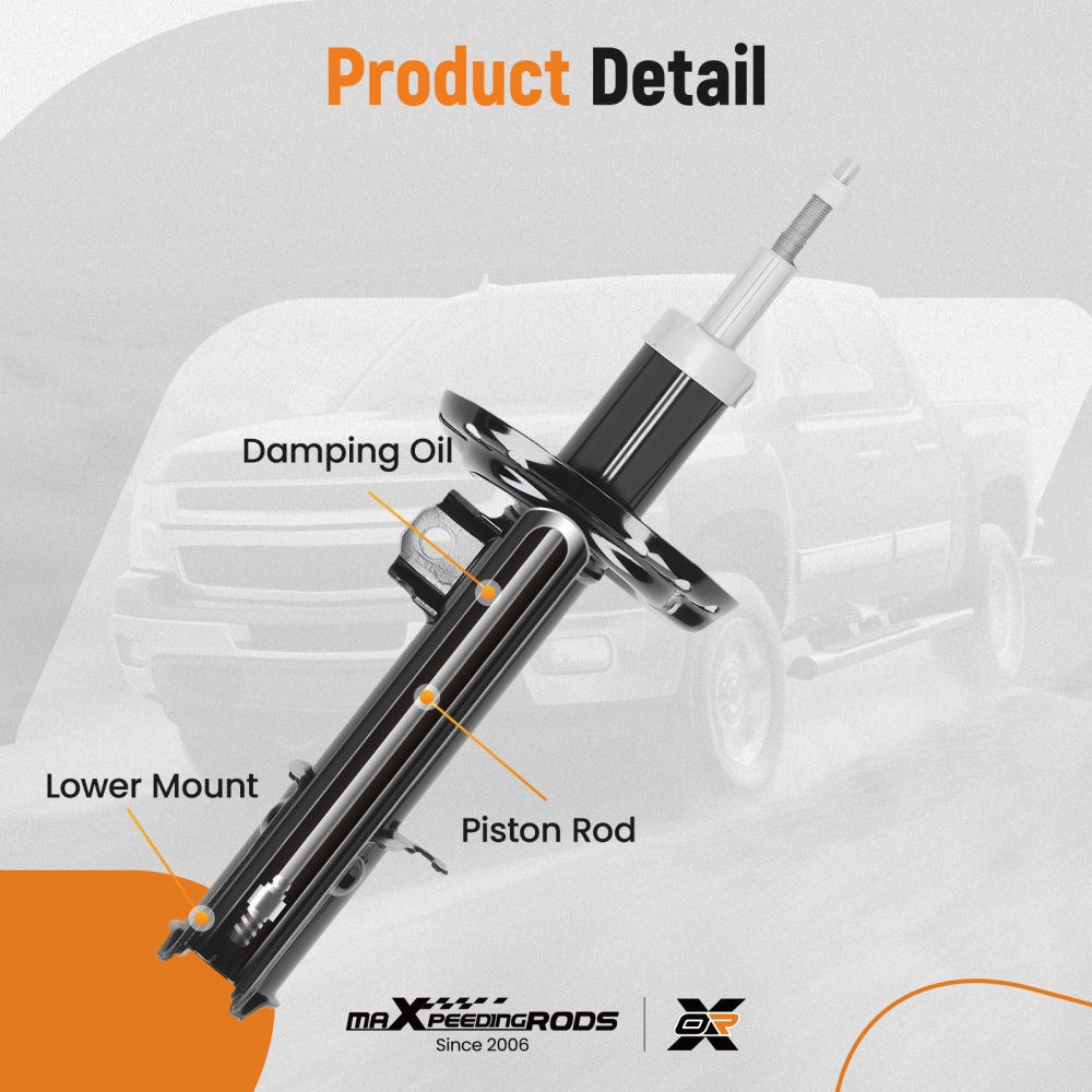 Front Shock Absorbers 2x compatible for Vauxhall Meriva 1.4 1.6 1.7 1.8 2003-10