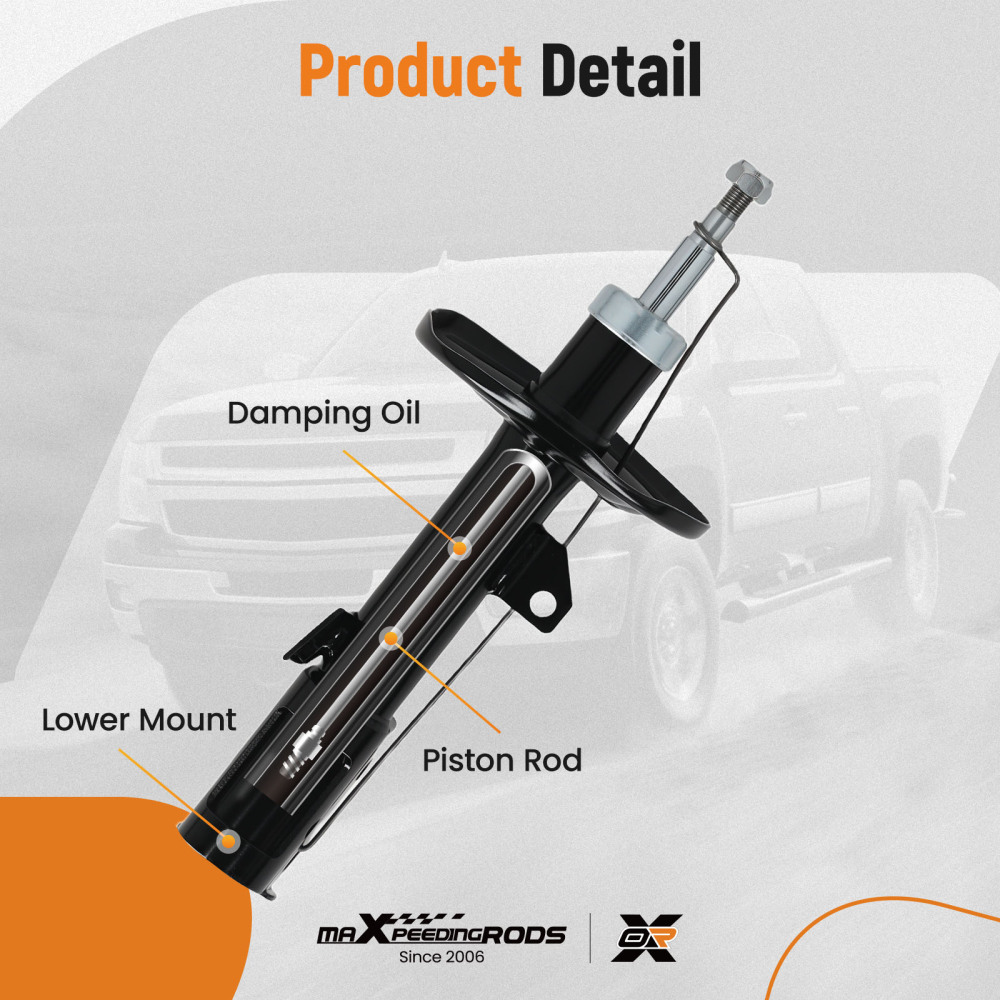 2x Shock Absorbers Front compatible for Toyota Prius W2 2003-2009 1.5 Hybrid 333388 333389