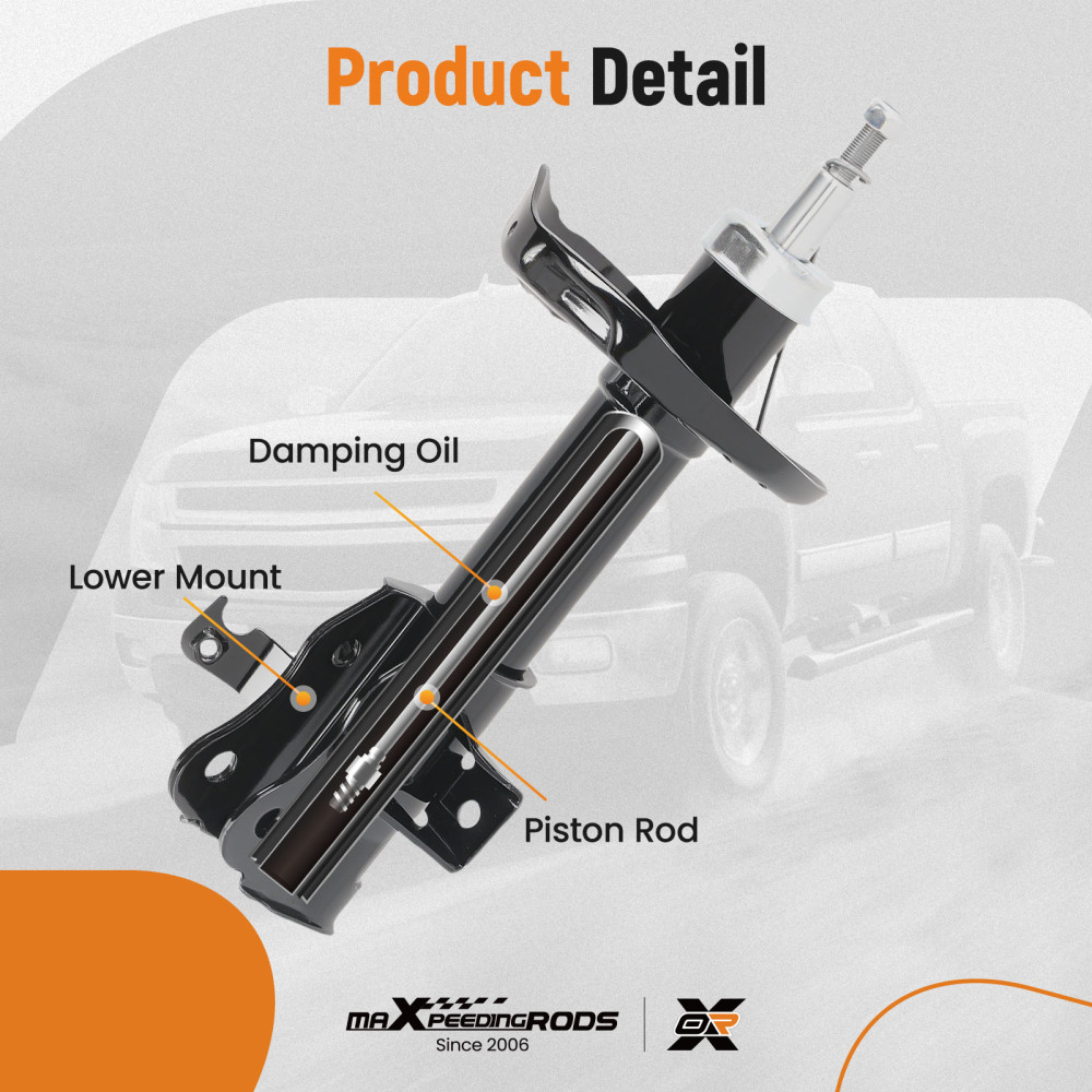 Pair Front Shock Absorbers Struts compatible for Honda Civic MK8 2005-2011 51602SMG305