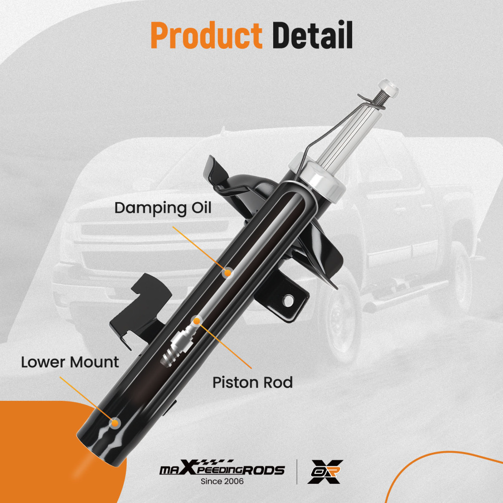 FRONT LEFTRIGHT SHOCK ABSORBERS compatible for FORD FOCUS MK2 2003-2012 2004 2005 2006