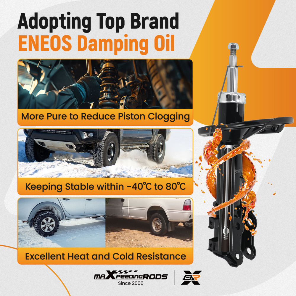 Shock Absorbers Front compatible for Hyundai I30 (FD) 2007-2012 1.4 1.6 2.0 338024, 338025