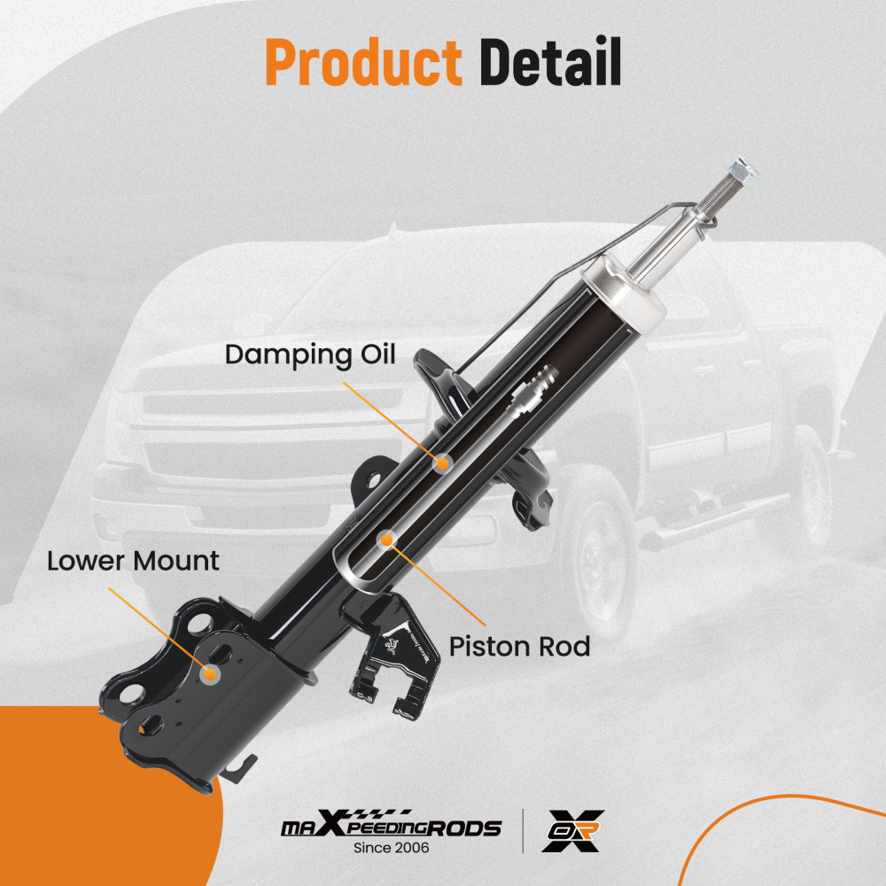 2x Shocks Shock Absorbers compatible for Nissan Micra 2010-2015 K13K Front shock struts