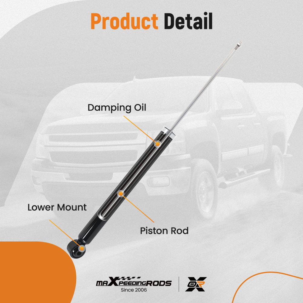 Rear Shock Absorbers Shocks Left Right compatible for Mazda 2 (DE) 2007-15 Shockers Pair