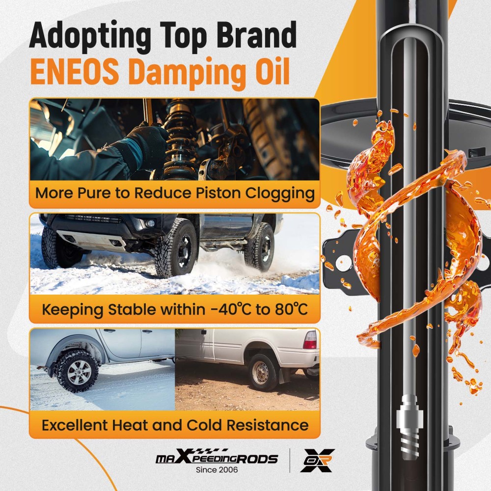 2x Shock Absorbers (Pair) Compatible for DACIA DUSTER 1.5D Front 2010 on 2019