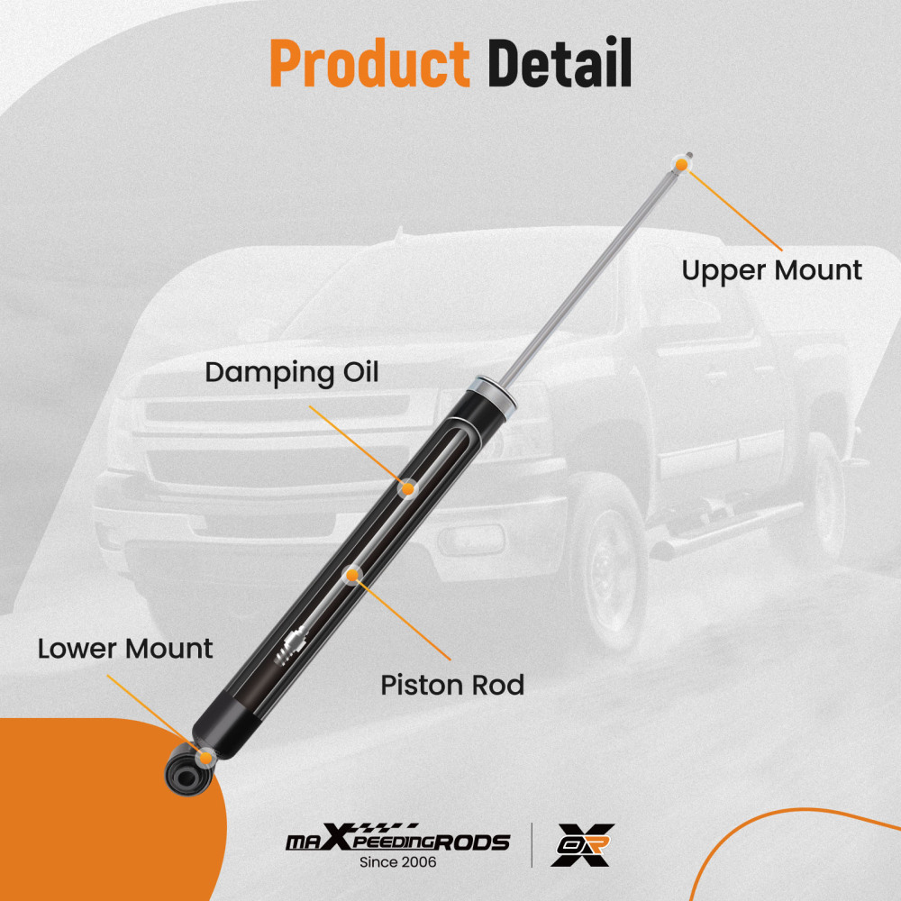 maXpeedingrods 2Pc Rear Shock for Ford Escape 2013-2019 Lincoln MKC 2015-2019