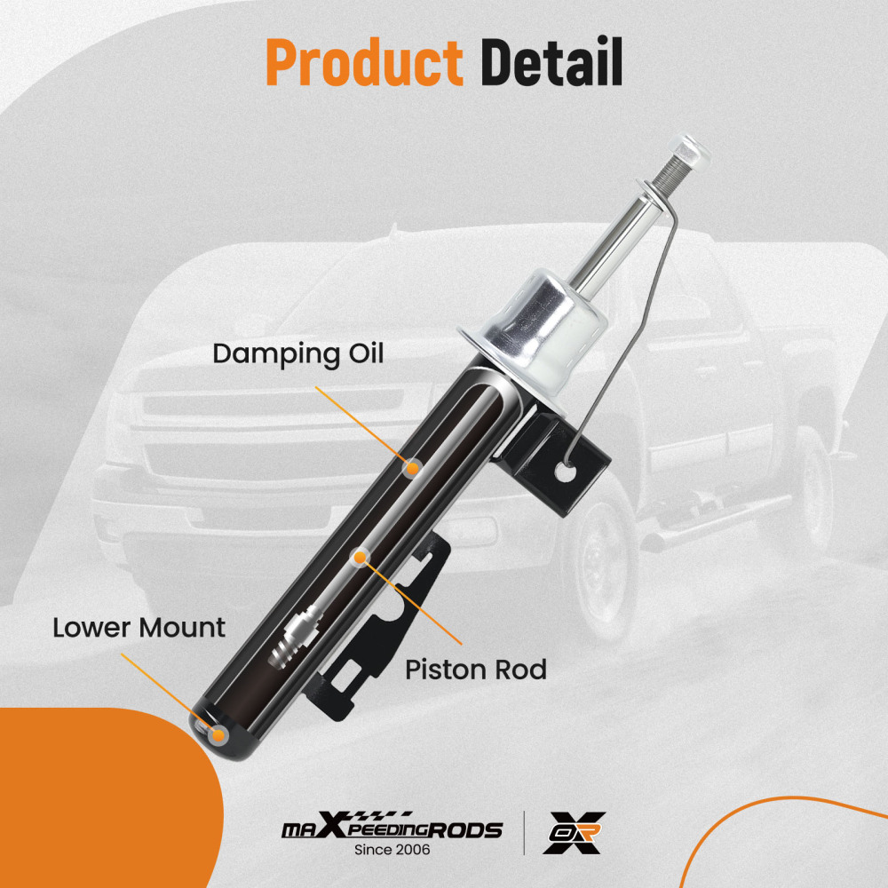 Front LeftRight Shock Absorbers compatible for Smart Fortwo Coupe Cabrio 2007-2022