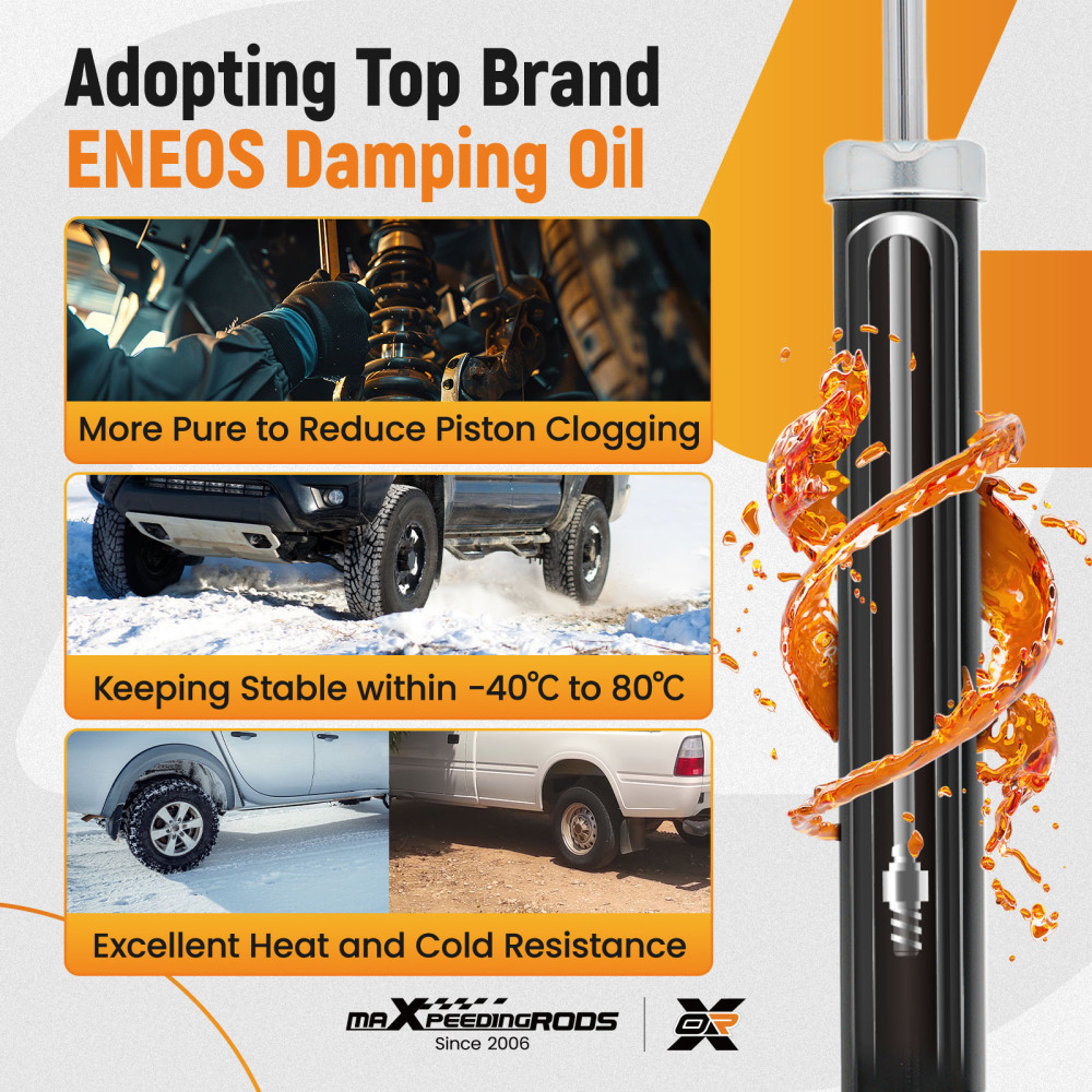 2 x Rear Shock Absorber compatible for BMW X5 E53 2000-2006 33521096278 33506751543