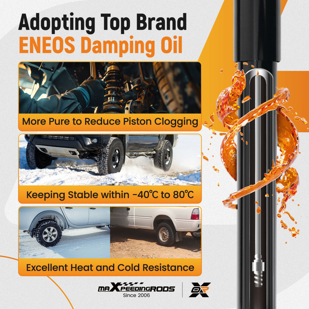 2pcs Rear Struts Shocks Absorbers Left Right Kit compatible for Toyota Tundra RWD 2000-2006