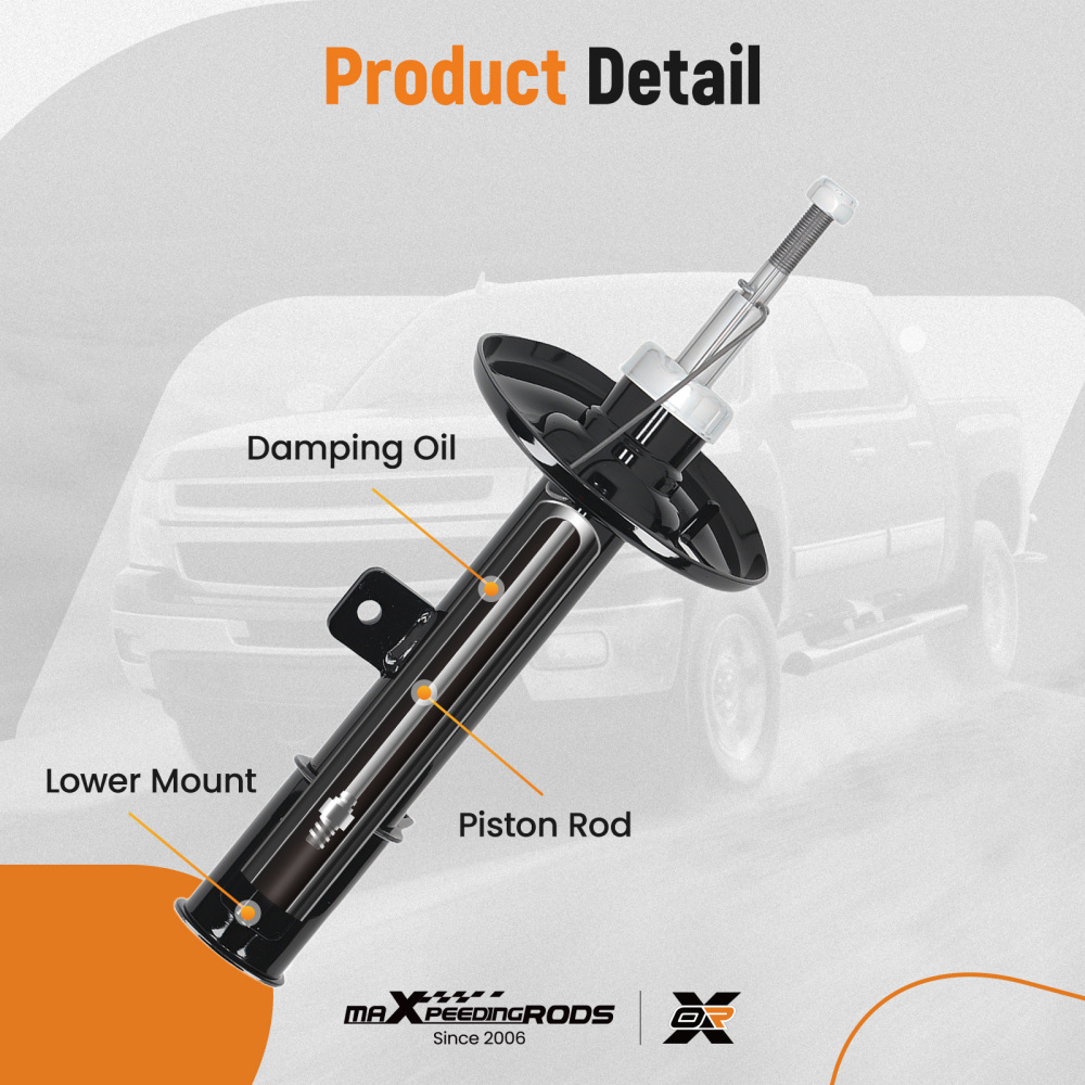 Front Shock Absorbers compatible for Citroën C4 II 1.6 Hdi 90 2009-2021 Shocks Shockers X 2