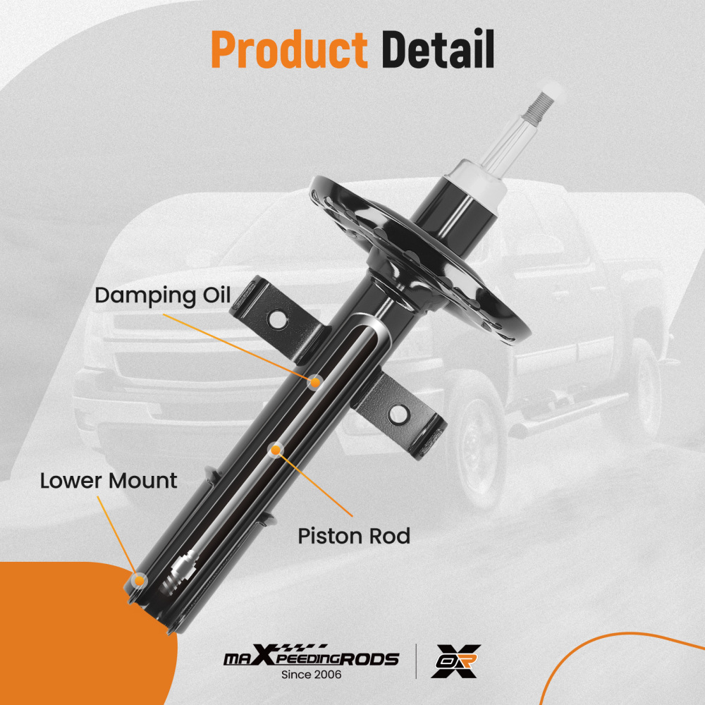 Shock Absorbers Front Left Right compatible for RENAULT CLIO MK3 1.2 1.4 1.5 DCI 2005-2014