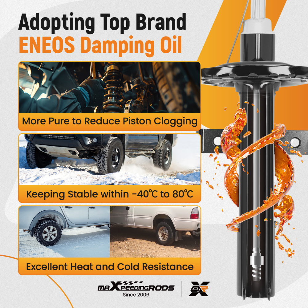 Shock Absorbers Front Left Right compatible for RENAULT CLIO MK3 1.2 1.4 1.5 DCI 2005-2014