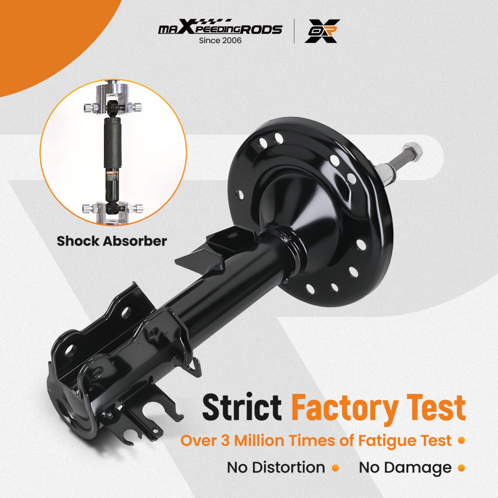 Front Shock Absorbers compatible for Fiat 500 2007-2023 333766 333767 Left Right Shocker