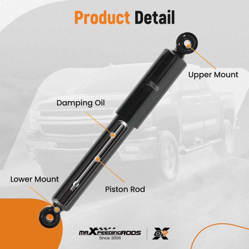 Rear Shock Absorber Strut compatible for Ford Ka 2008-2016 2009 2010 2011 2012 2013 2014