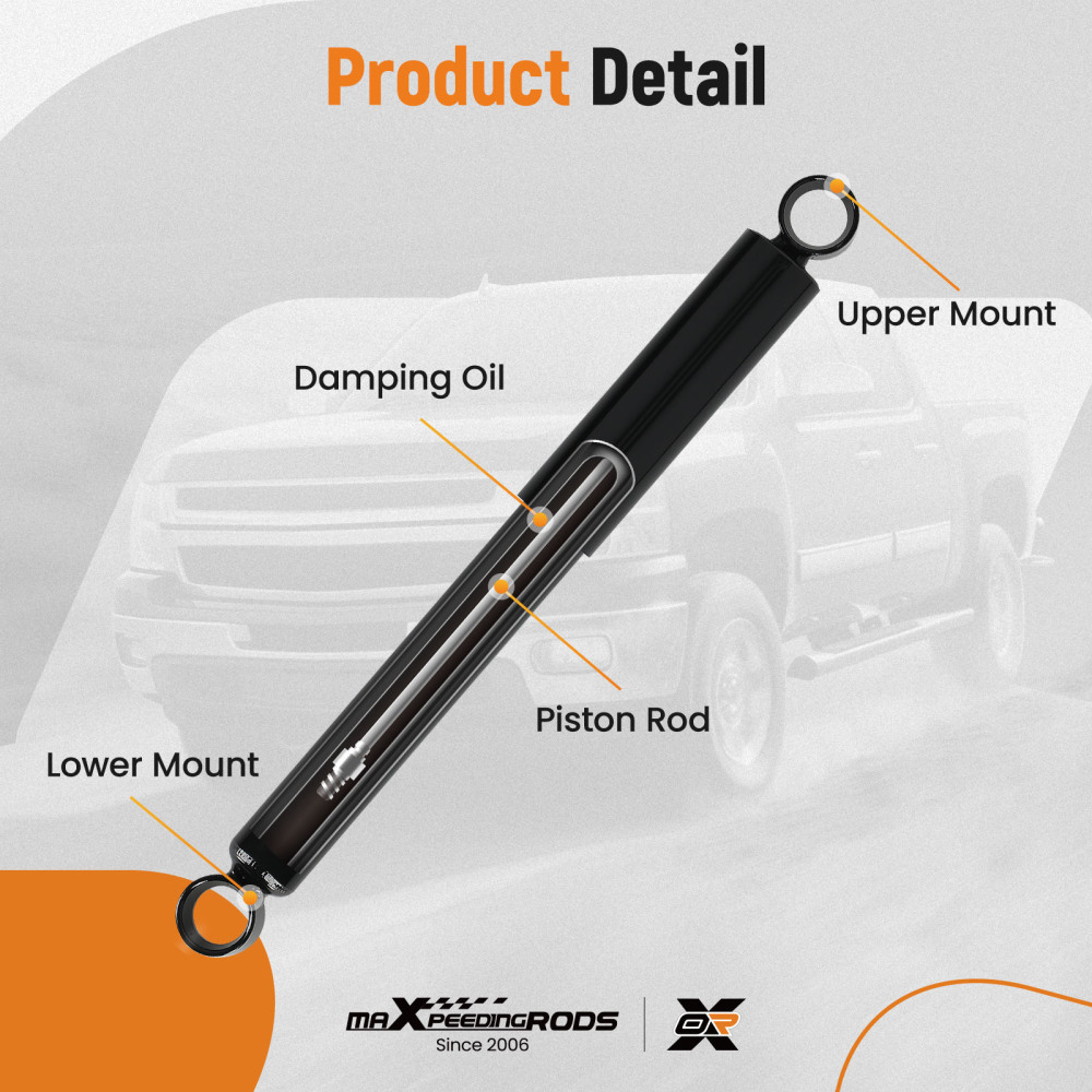 Pair Rear Shock Absorbers Kit 344428 compatible for Toyota 4Runner 1984-1989 Pickup compatible for Tacoma