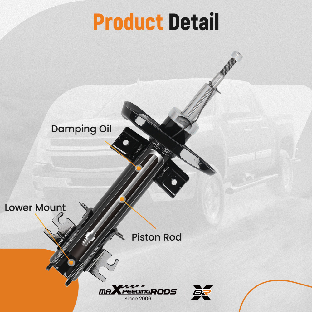 2x Shock Absorbers (Pair) Compatible for RENAULT MASTER Mk3 2.3D Front 2010-2023 335835