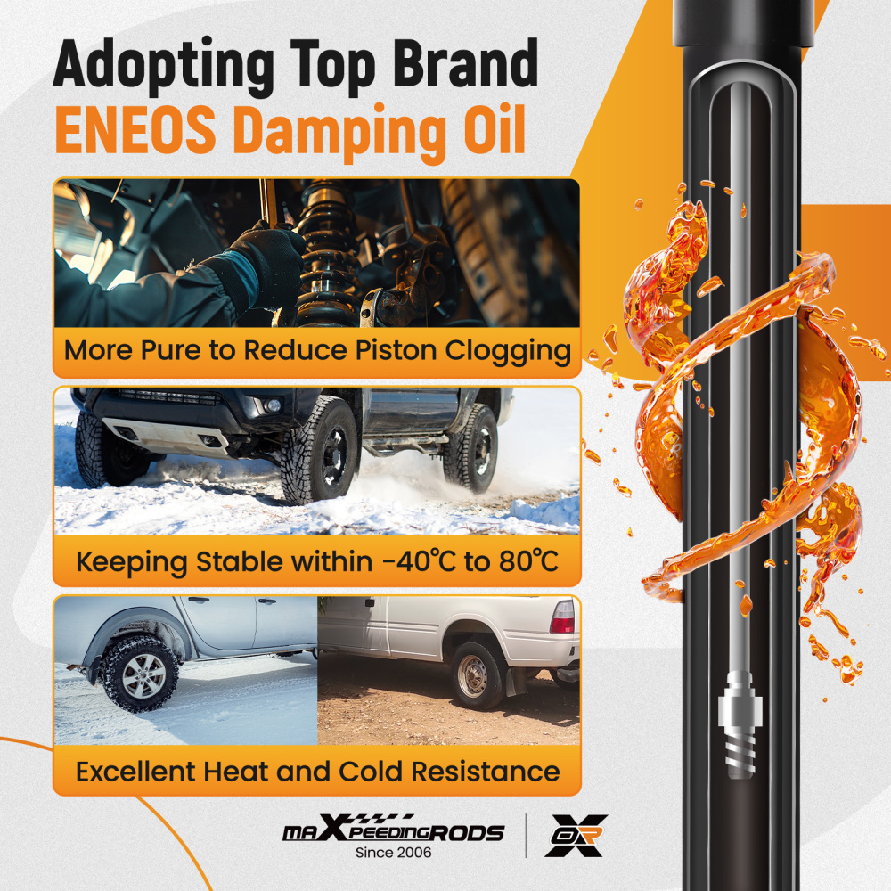 2X Rear Suspension Shock compatible for Ford Transit MK7 Van 2.4 TDCi 2006-14 349082