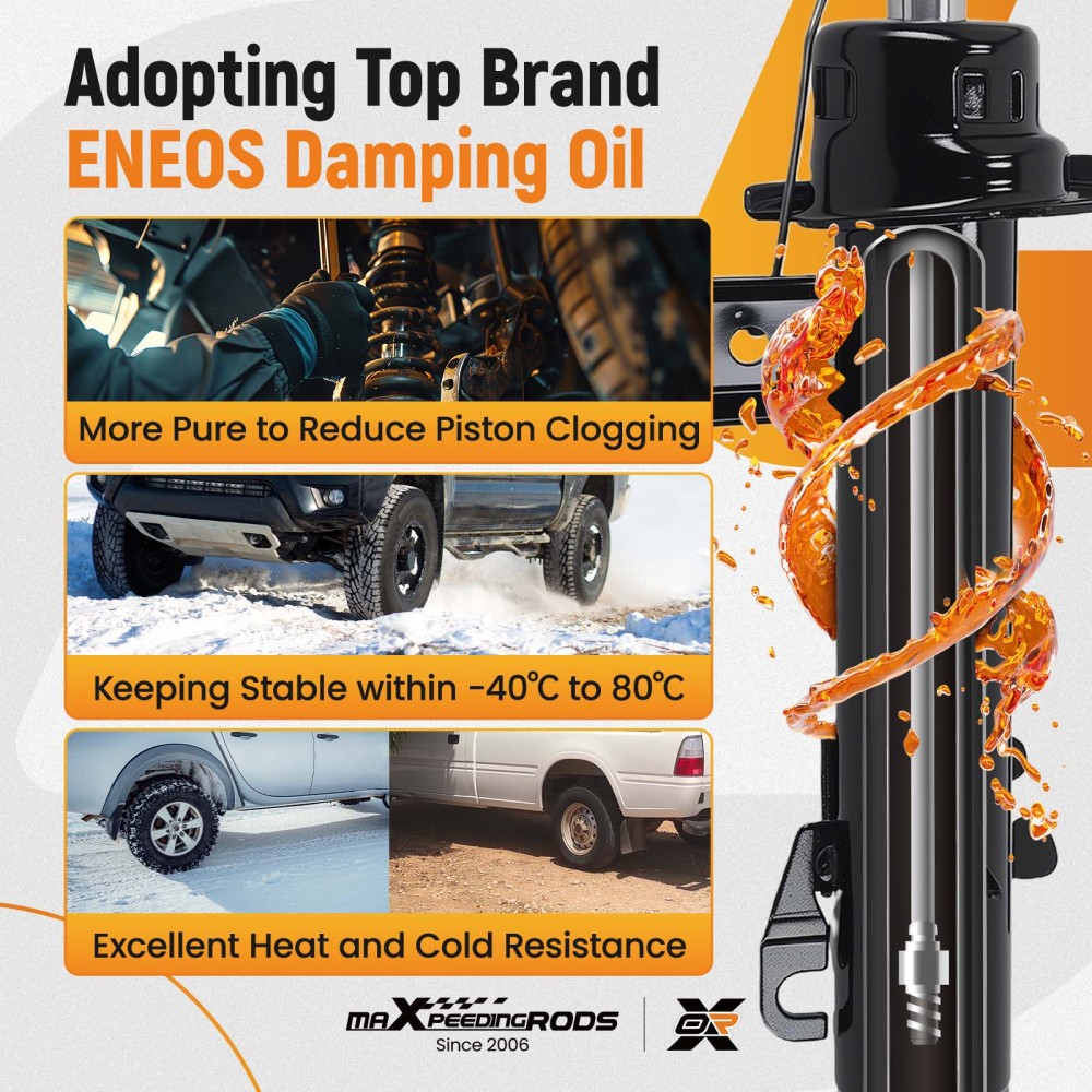 Front Left Right Shock Absorbers compatible for Mini Mini (R56) Cooper 2006-2013 X2 Shocks