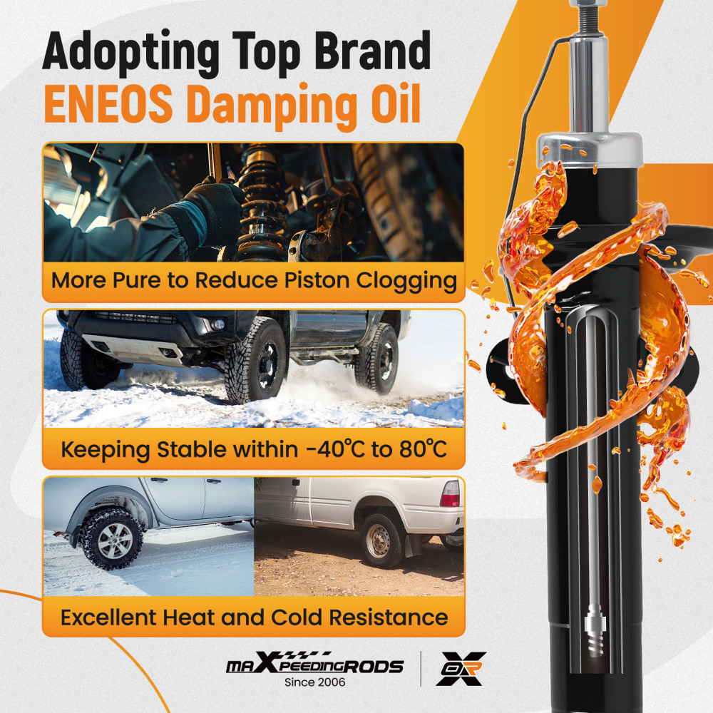 Front Shock Absorbers 2 X compatible for Ford Mondeo Mk III Saloon ST220 2002-2007