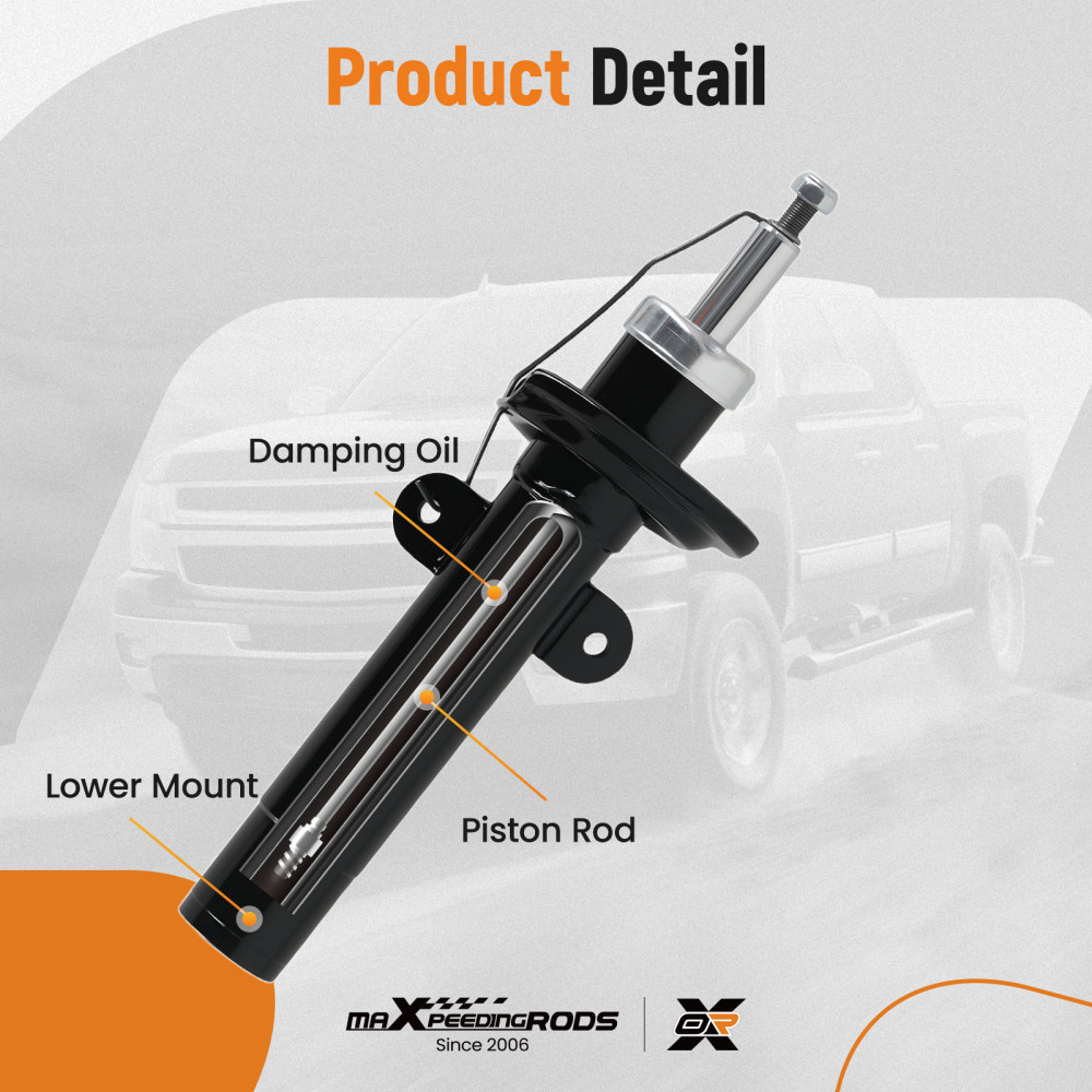 Front Shock Absorbers 2 X compatible for Ford Mondeo Mk III Saloon ST220 2002-2007