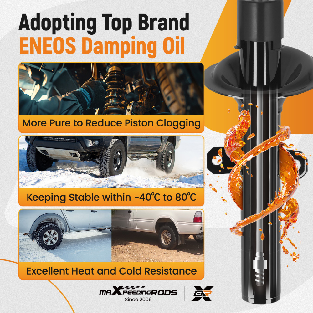 Front Shock Absorbers Shocks Left Right compatible for Ford Transit Mk7 2.4 2006-2014