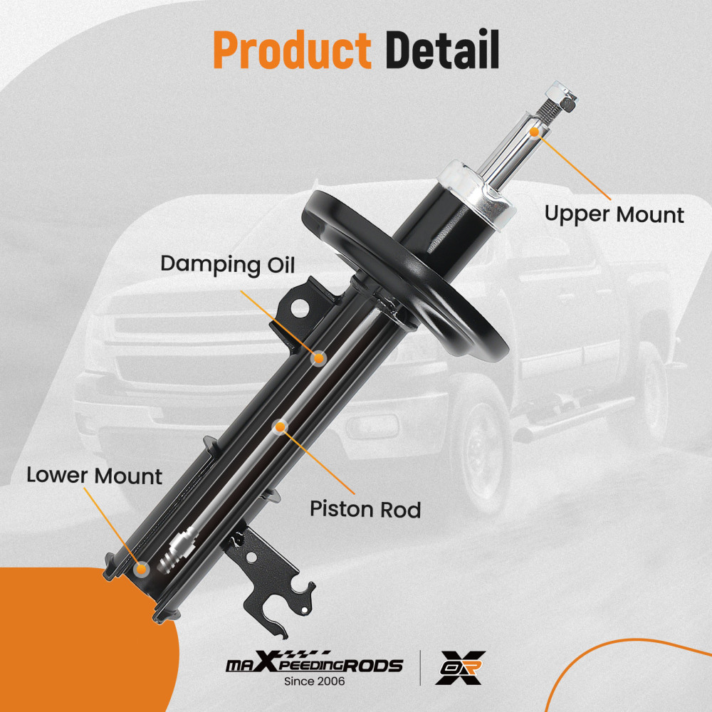 Front Shock Absorbers compatible for Vauxhall Vectra C 2002-2009 Shocks Shockers X 2