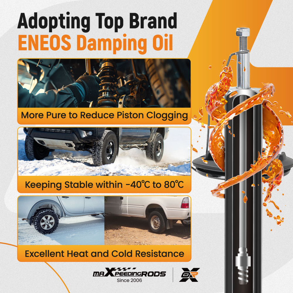 Front Shock Absorbers compatible for AUDI A4 B8 AVANT (8K5) 2008-2015 Shocks Shockers X 2