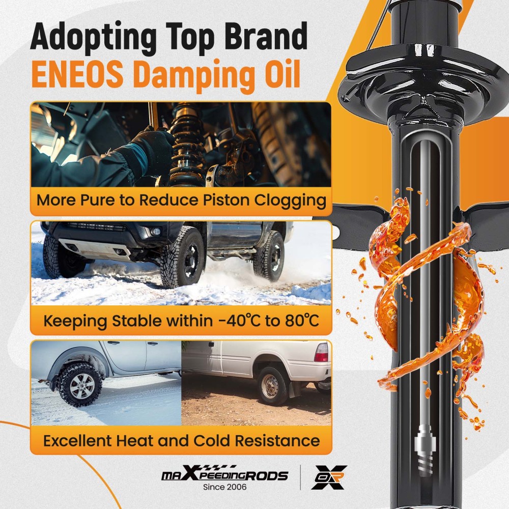 2x Shock Absorbers (Pair) Compatible for FORD MONDEO Mk3 2.0 Rear 00 to 07 Damper