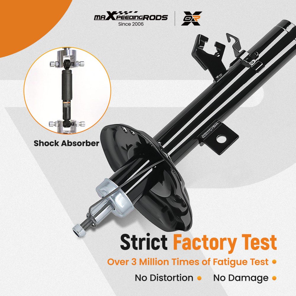 2x Front Shock Absorbers compatible for Nissan Qashqai II J11 compatible for Renault Kadjar HA Left Right