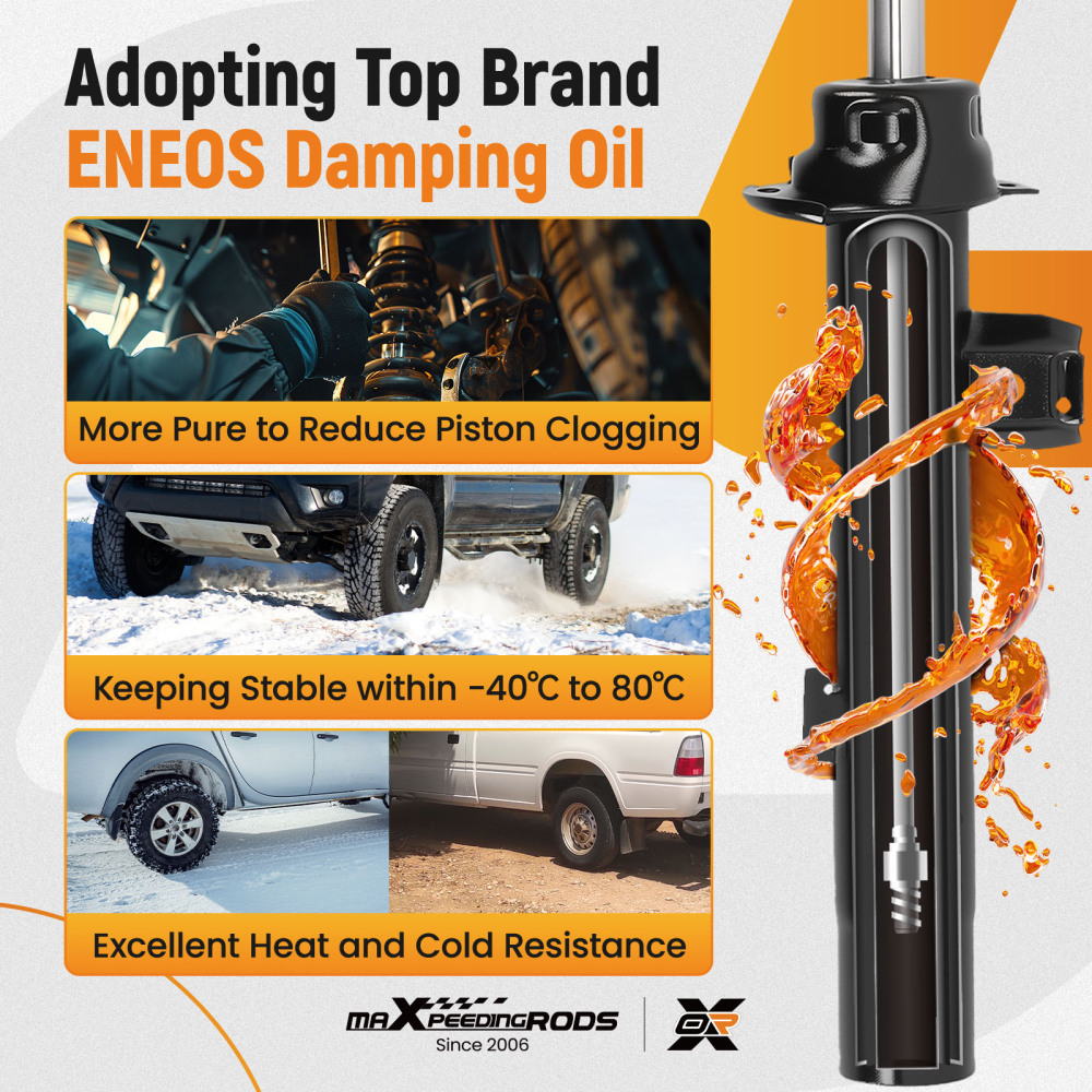 Front shock Absorber Assembly compatible for BMW 3 Series 2004-2012 6768916 31316771553