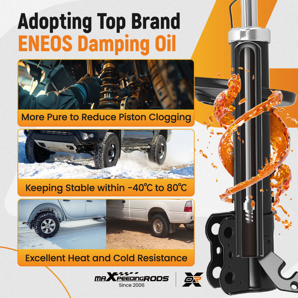 Front Shock Absorber Assembly compatible for Toyota Corolla 1991-2001 OE 4852019155