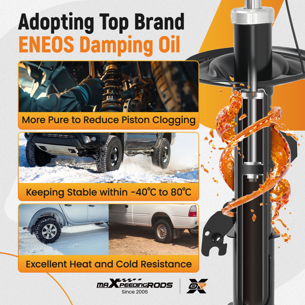 Front Shock Absorber compatible for Toyota Kluger 2007-2014 48510A9840 48520A9530