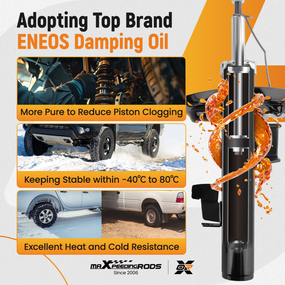 Front Shock Absorber compatible for FORD MONDEO Mk4 TDCi 2.0D Right Left 339718 339719