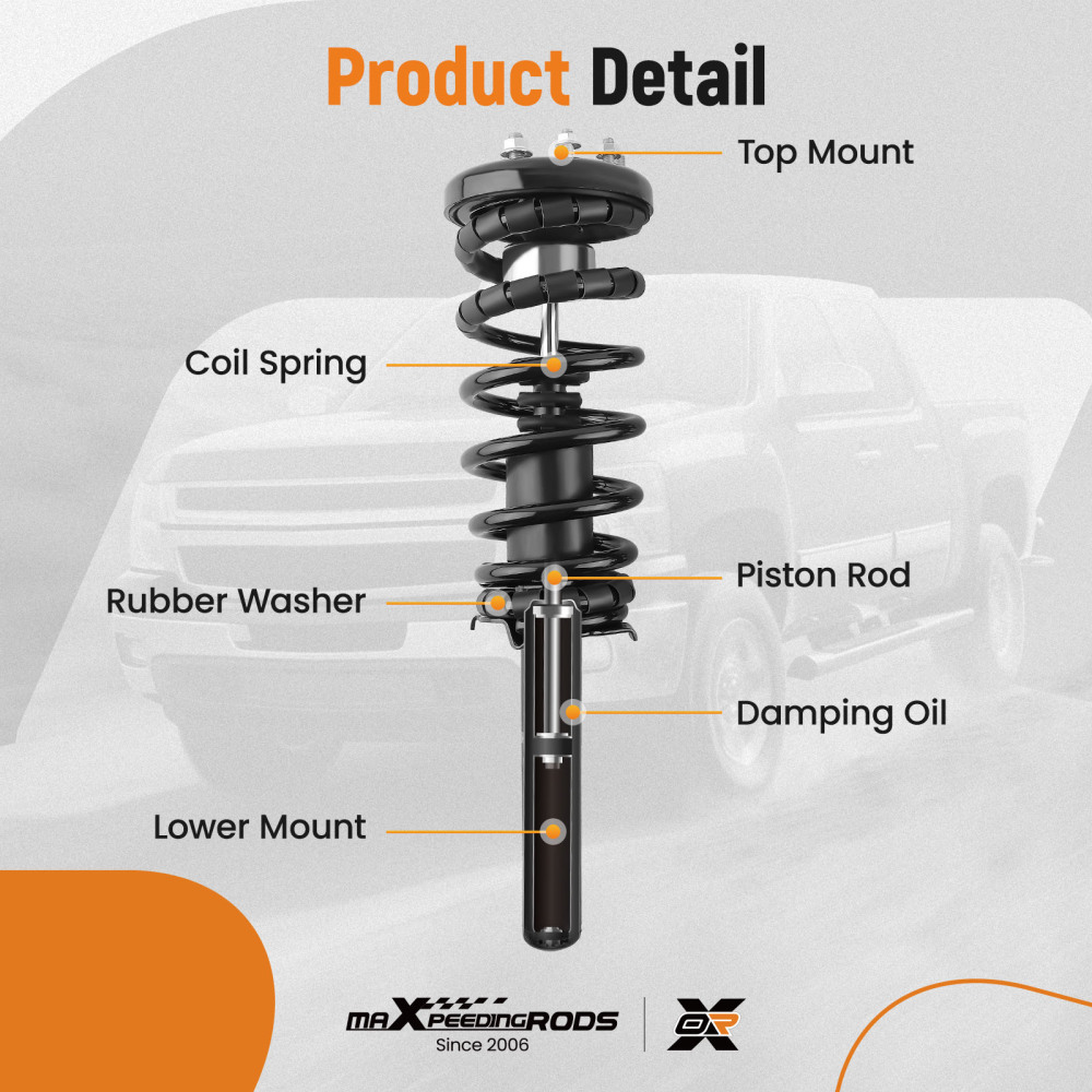 Compatible For Honda Accord 1998-2002 Maxpeedingrods Strut Assembly Provide Original Equipments Quality