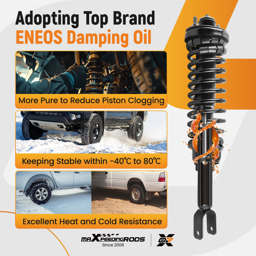 One Pair Rear OE Replacement Shock Struts Assembly compatible for Honda Civic 1996-2000 171292