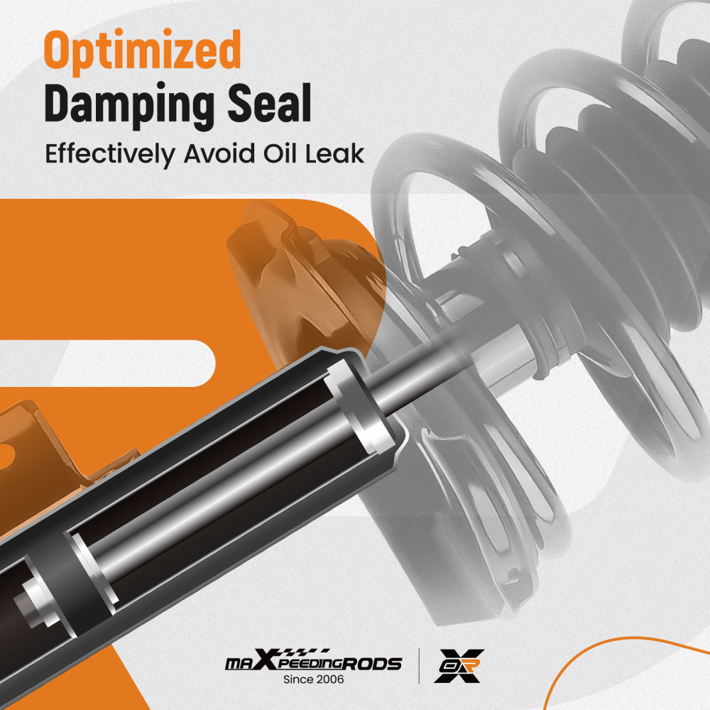 Front Struts w/ Coil Spring Assembly Suspension Set for 2001-2012 compatible for Ford Escape