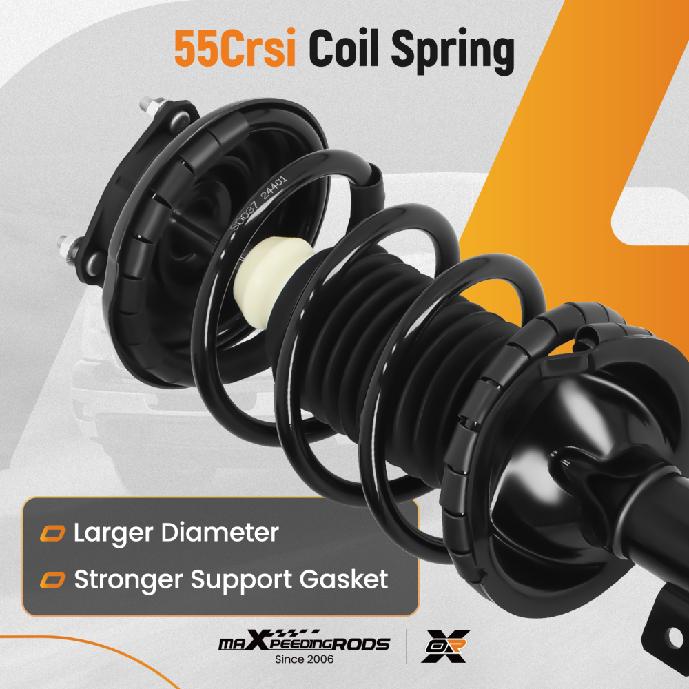 2pcs Front Struts w/ Coil Springs compatible for Ford Focus 2000 2001 2002-2005 Sedan/Wagon