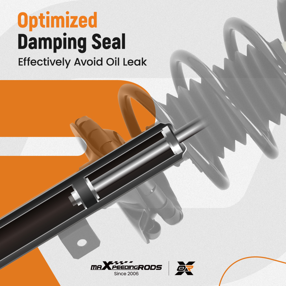 2pcs Front Struts w/ Coil Springs compatible for Ford Focus 2000 2001 2002-2005 Sedan/Wagon