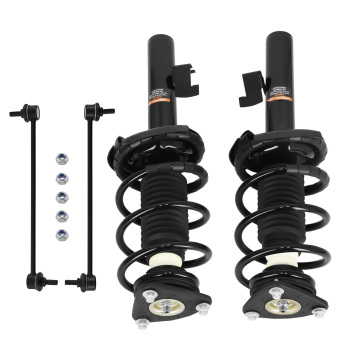 4x Front Complete Struts Sway Bar Links For 2004-2013 compatible for Mazda 3 2006-2010 compatible for Mazda 5