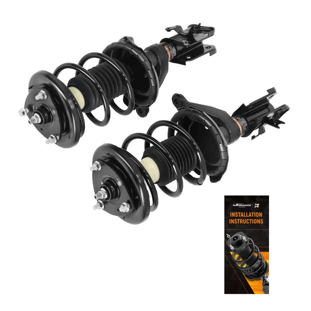 2x Front Struts w/Coil Spring Assembly Compatible For Honda Civic 2001-2005 Acura EL 01-03