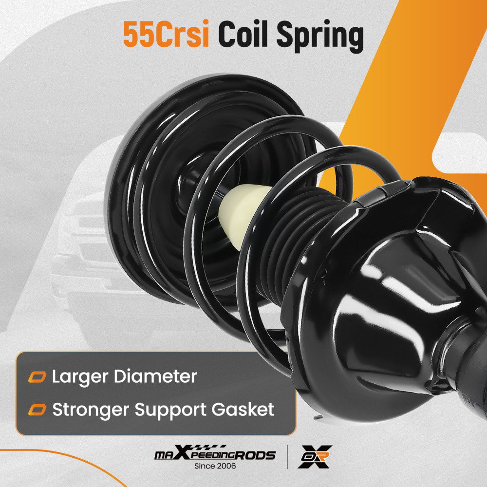 2x Front Struts w/Coil Spring Assembly Compatible For Honda Civic 2001-2005 Acura EL 01-03