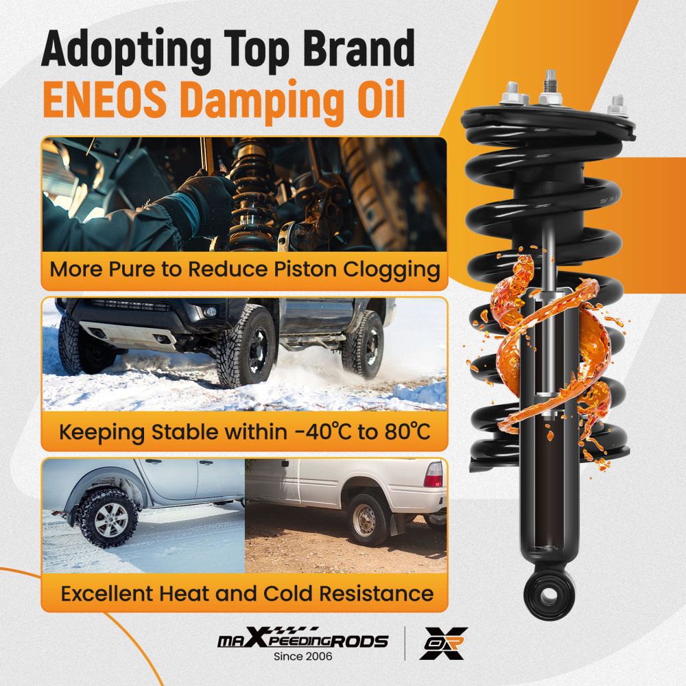 Front Shock Struts Assembly compatible for Nissan Titan 2004-2015 LE/SE/XE 4WD