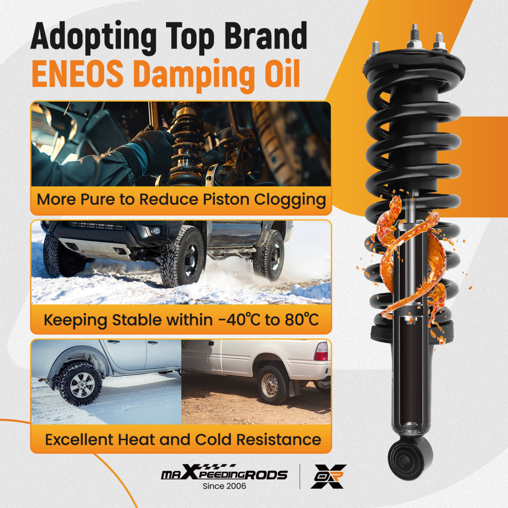 Front Suspension Shock Absorbers compatible for Toyota Sequoia 2001-2007 171348L 171348R